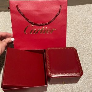 Cartier bag, box, and jewelry box